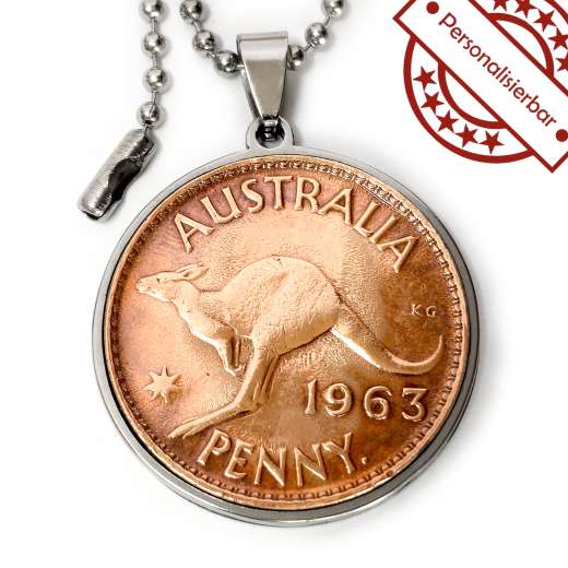 Münzanhänger Australien KÄNGURU • 1 Penny 1938 - 1964